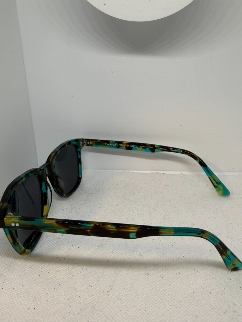 Carfia CA5354 Blue Green Tortoise Rectangular Acetate Sunglasses Col.N04 - Picture 2 of 10